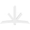 Ekena Millwork Alberta Architectural Grade PVC Gable Bracket, 84"W x 52 1/2"H x 6"D x 6"F, 15/12 Pitch GBP084X53X0606ALB00 - alternate 5